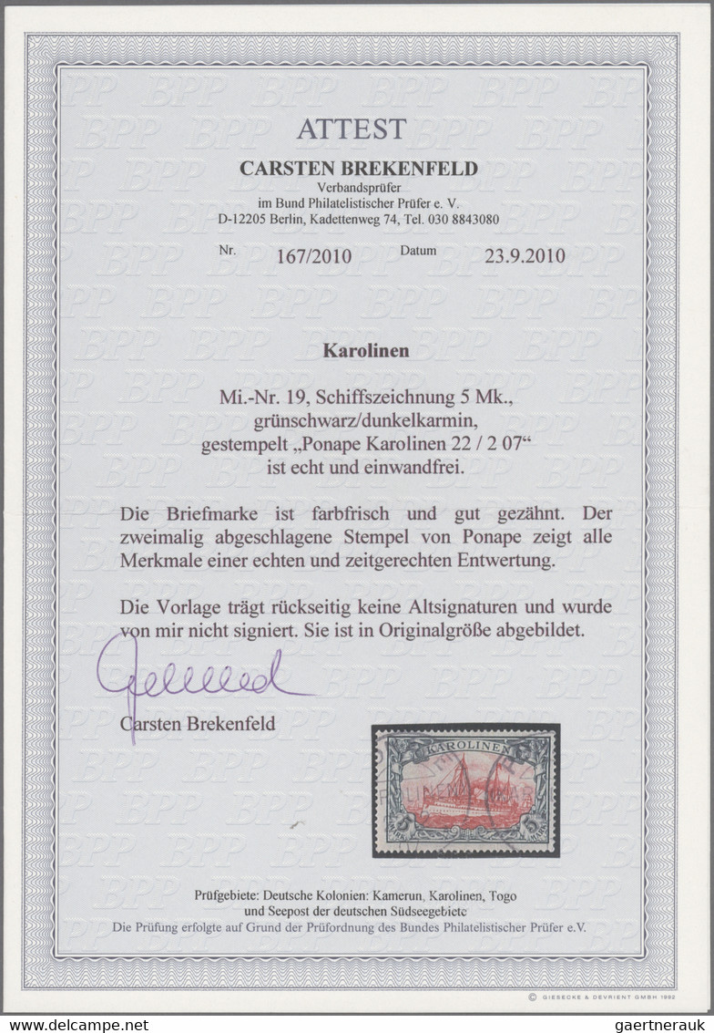 Deutsche Kolonien - Karolinen: 1899/1923 (ca.), Sammlung Auf Albenblättern, Viel - Carolinen