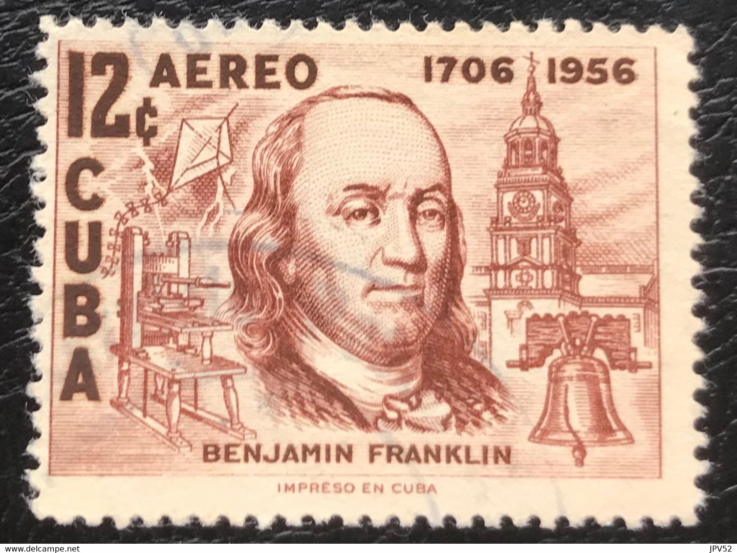 Cuba - C11/41 - (°)used - 1956 - Michel 512 - Benjamin Franklin - Gebraucht