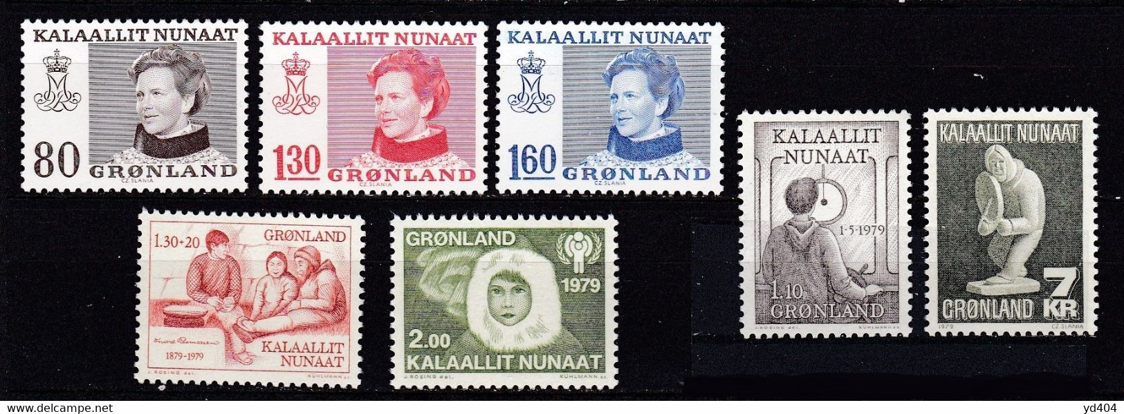 GL132 - GREENLAND – 1979 – FULL YEAR SET – Y&T # 100/6 MNH 7,35 € - Komplette Jahrgänge