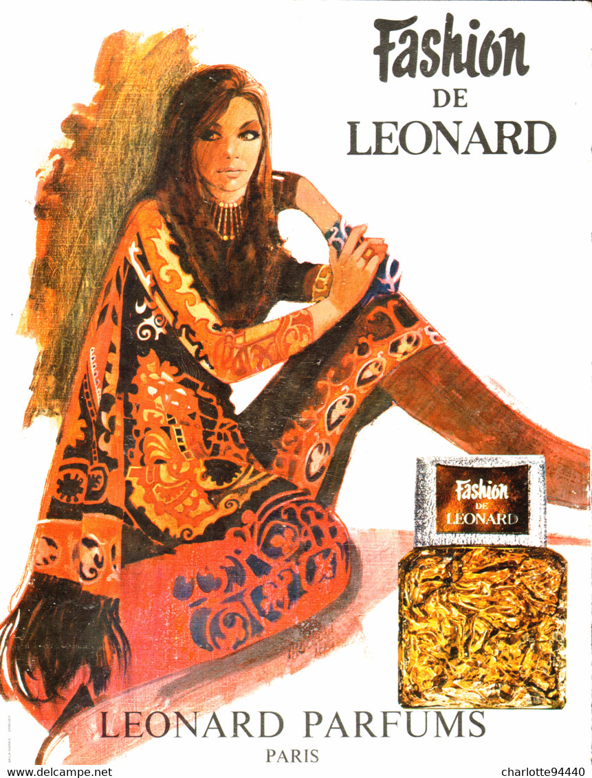 PUB PARFUM  ( FASHION ) De "  LEONARD "  1972 ( 8 ) - Ohne Zuordnung
