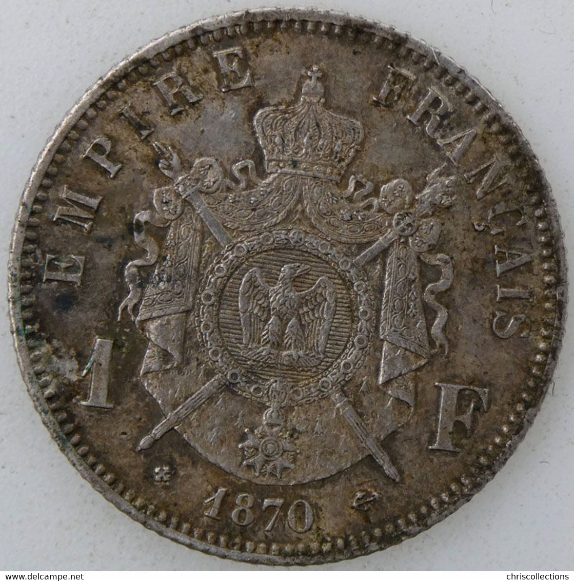 FRANCE - NAPOLEON III - 1 Franc 1870BB - TTB+ - Gad. : 463 - 1 Franc