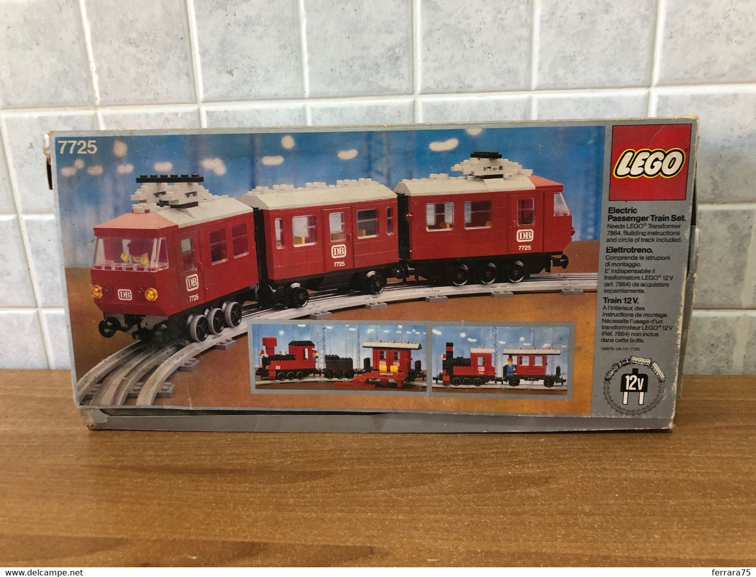 SCATOLA VUOTA SET FERROVIA LEGO 7725 VINTAGE RARA. - Non Classés