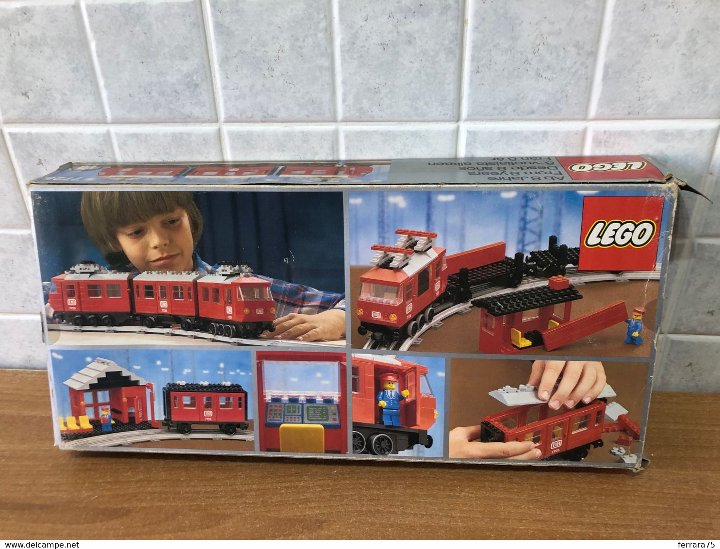 SCATOLA VUOTA SET FERROVIA LEGO 7725 VINTAGE RARA.