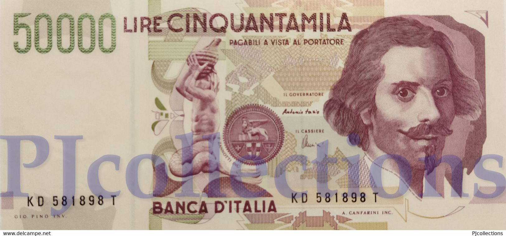 ITALIA - ITALY 50000 LIRE 1992 PICK 116c UNC PREFIX "D" - 50000 Liras