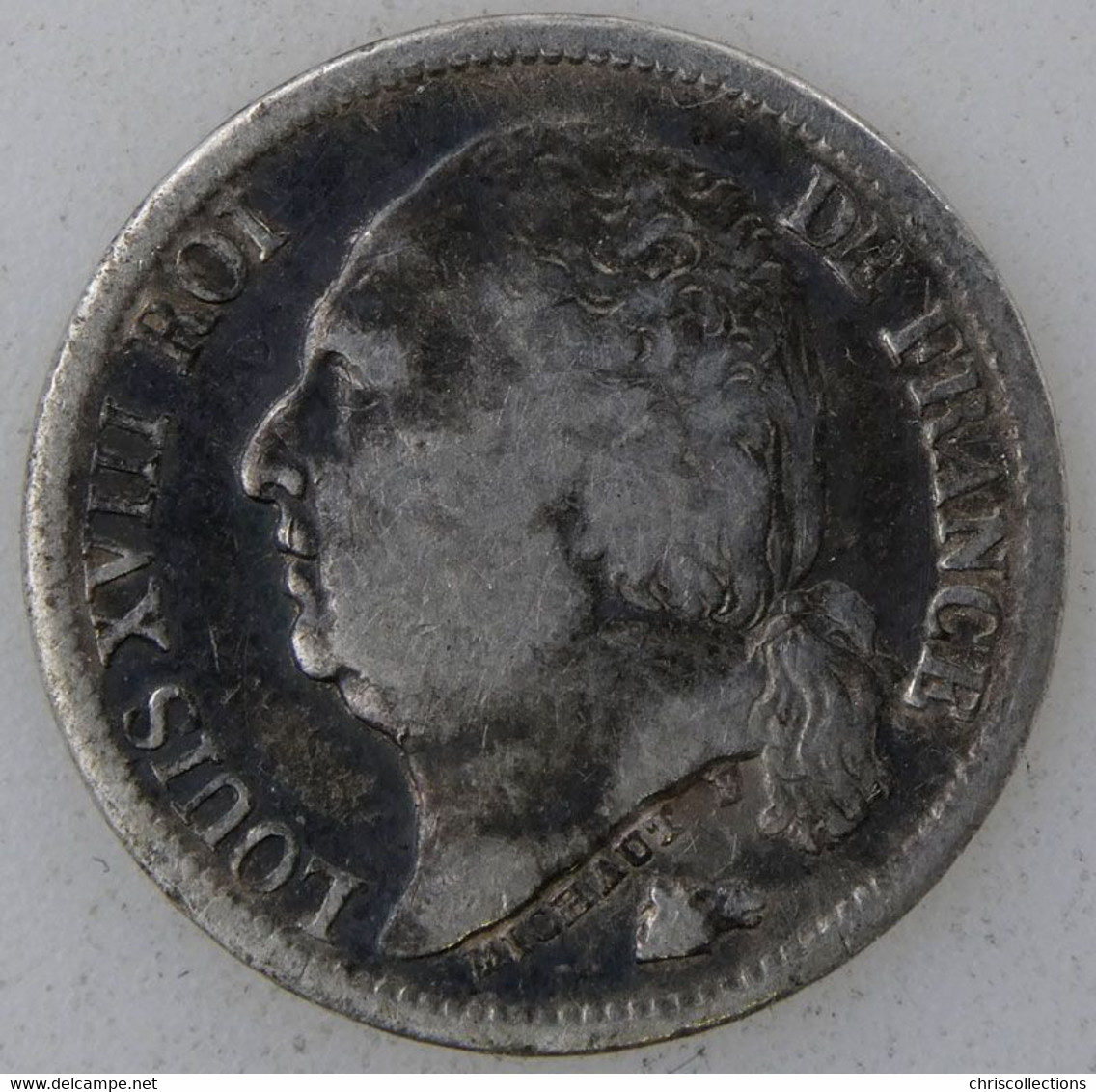 FRANCE - LOUIS XVIII -  1/2 Franc 1824W - TB - Gad. : 401 - 1/2 Franc