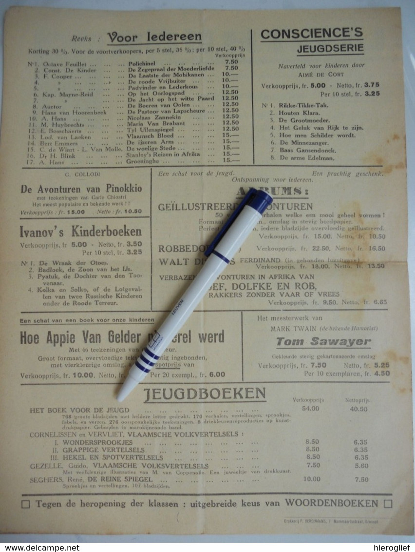 AGENTSCHAP DECHENNE - Kinderboeken Jeugdbibliotheek Prospectus (voor 1950) - 1900 – 1949