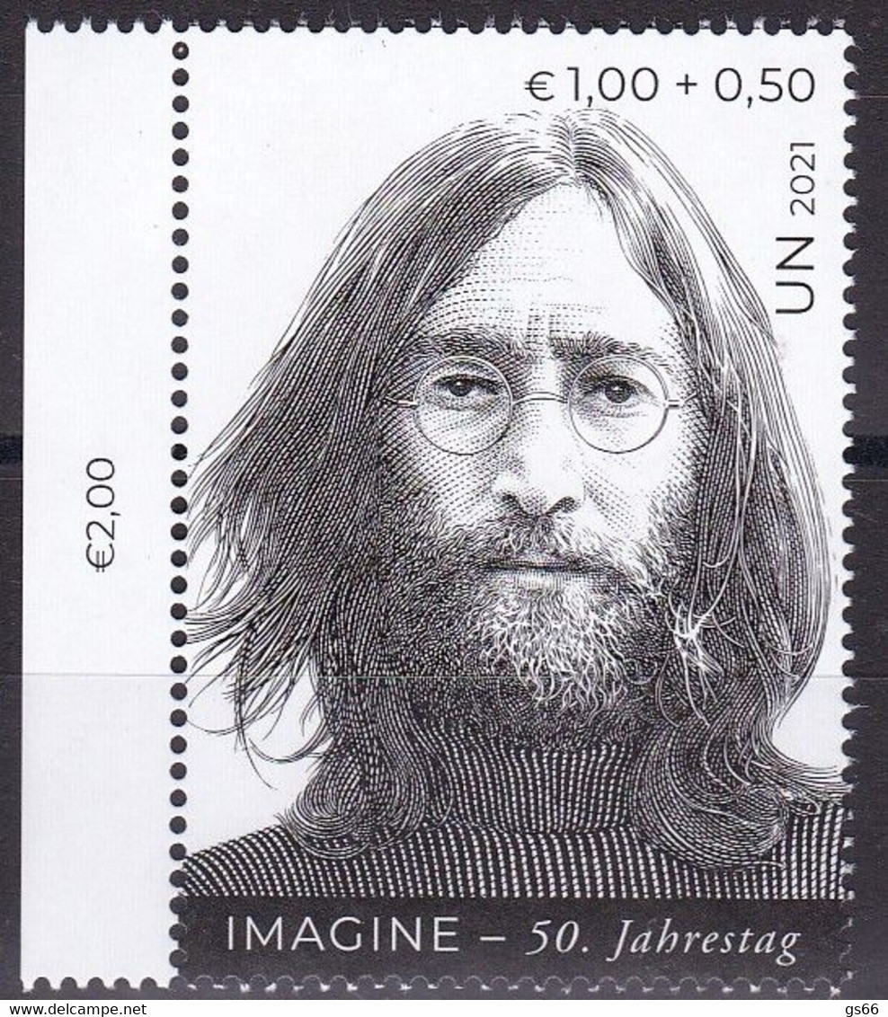 UNO-Wien, 2021, 1131, MNH **, Weltfriedenstag: 50 Jahre Lied „Imagine“ Von John Lennon. - Neufs