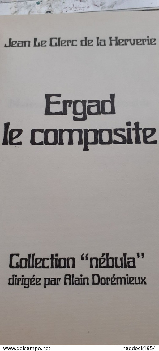 Ergad Le Composite JEAN LE CLERC DE LA HERVERIE Opta 1976 - Opta