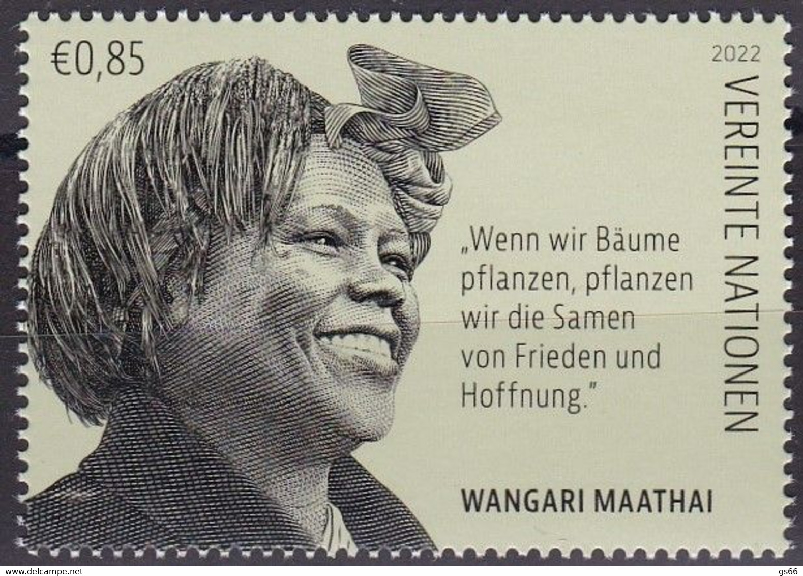 UNO-Wien, 2022, MNH **, Wangari Maathai - Ungebraucht