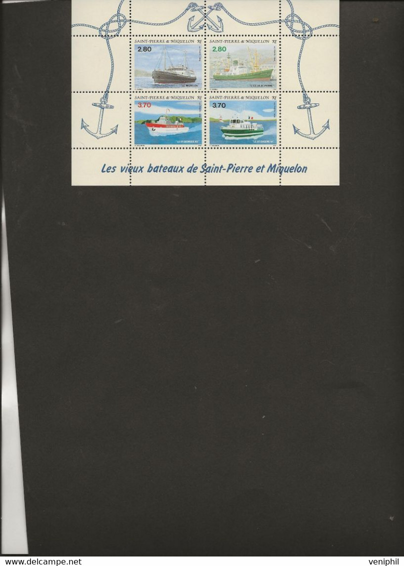 ST PIERRE ET MIQUELON -  FEUILLET N° 599 A 602  NEUF SANS CHARNIERE -ANNEE 1994 - COTE : 12 € - Unused Stamps