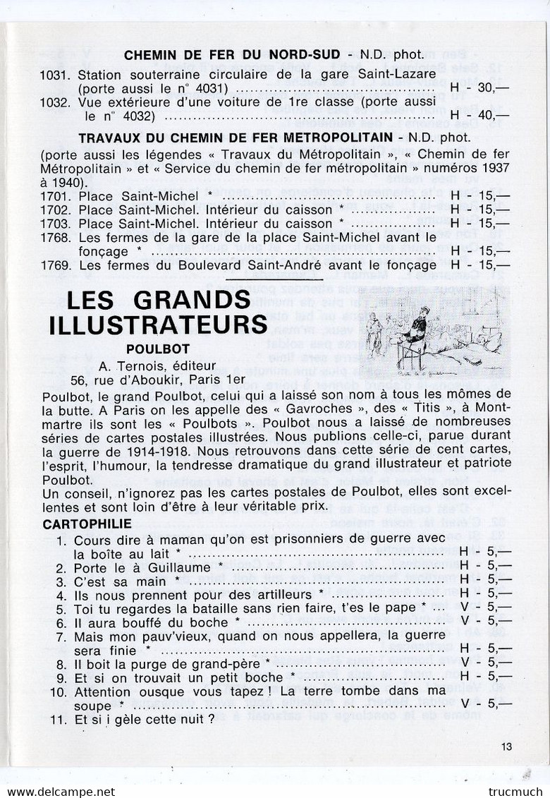 LIBRAIRIE CARTOPHILIQUE - Revue Bimestrielle N° 4  ? - Voir Sommaire - French