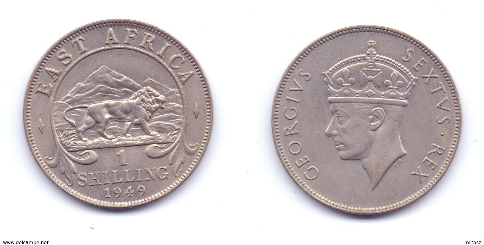 East Africa 1 Shilling 1949 H - Colonia Británica
