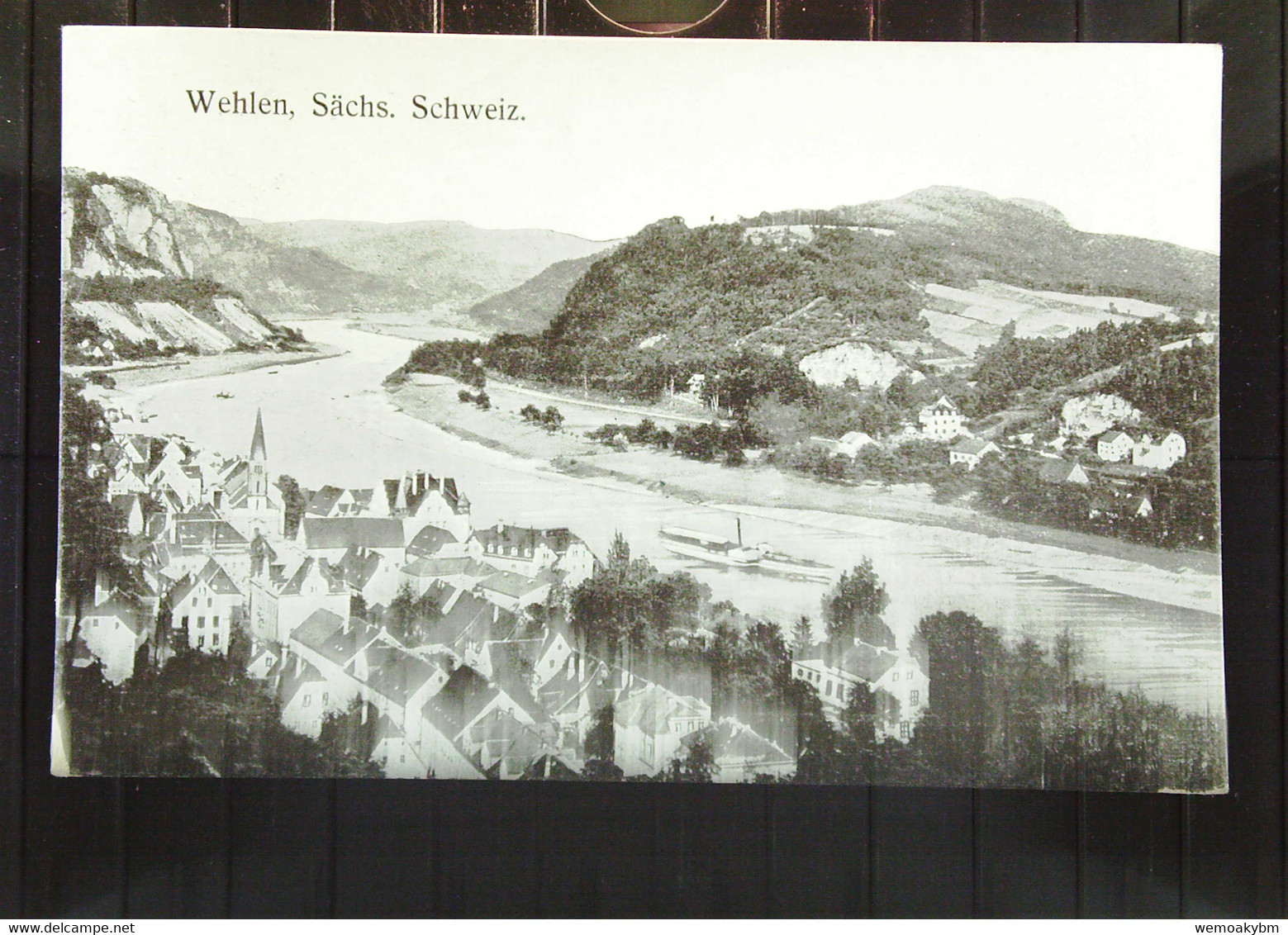 DR: AK Ansichtskarte Aus Sächs. Schweiz Mit Wehlen Und Elbe Mit 5 Pf Reichsadler Vom 21.7.24 Knr: 356 - Wehlen