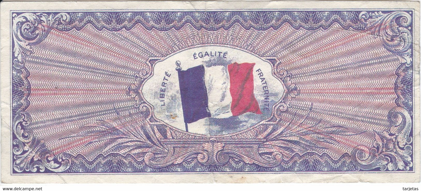 BILLETE DE FRANCIA DE 50 FRANCS DEL AÑO 1944  (BANKNOTE) - 1944 Flagge/Frankreich