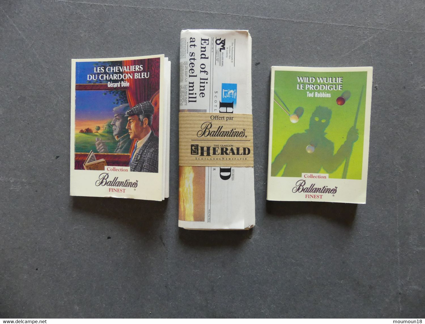 Lot 3 Mini-livres Ballantines 1991 - Alcools