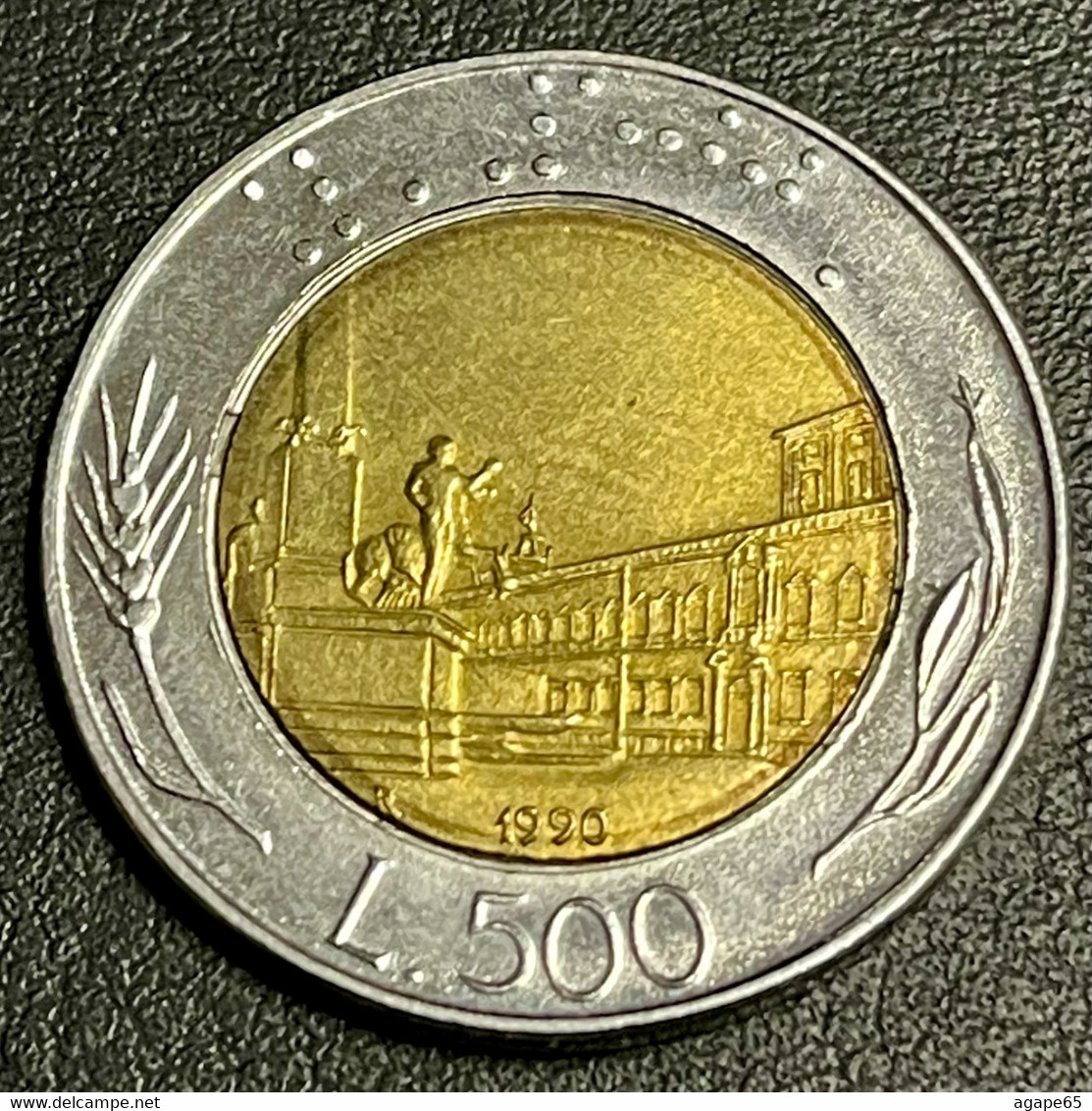 1990 Italy 500 Lire - 1 000 Liras