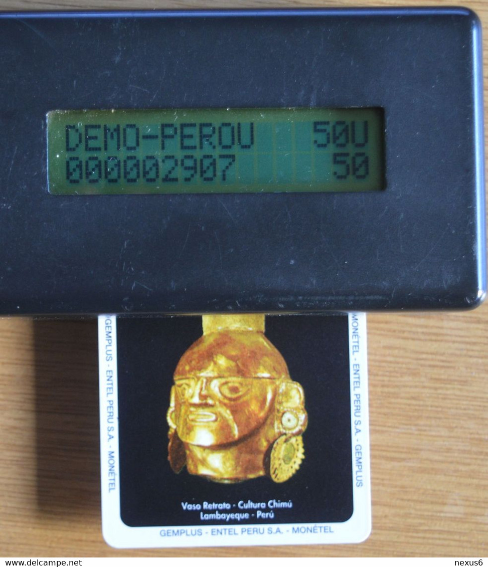 Peru - Entel-Gemplus - Museo Oro Del Peru Trial Card 11.1993, 50Units, Mint - Peru