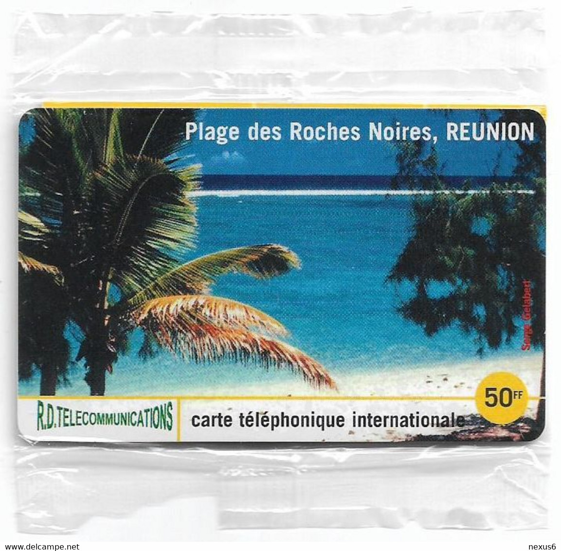 Reunion - Torc Telecom - Plage Des Roches Noires 2 (Reverse Ref. ''Expiration 11 Mois''), Remote Mem. 50₣, 1.000ex, NSB - Riunione