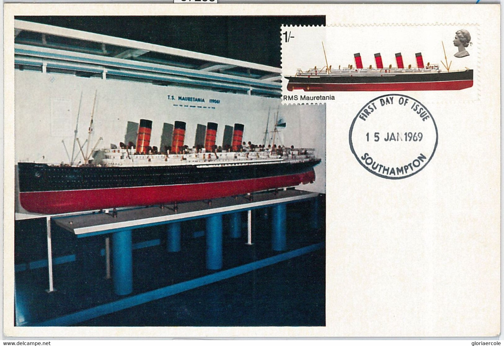 57253  - GB - POSTAL HISTORY: MAXIMUM CARD 1969 - SHIP  SS MAURETANIA  SG 783 - Carte Massime