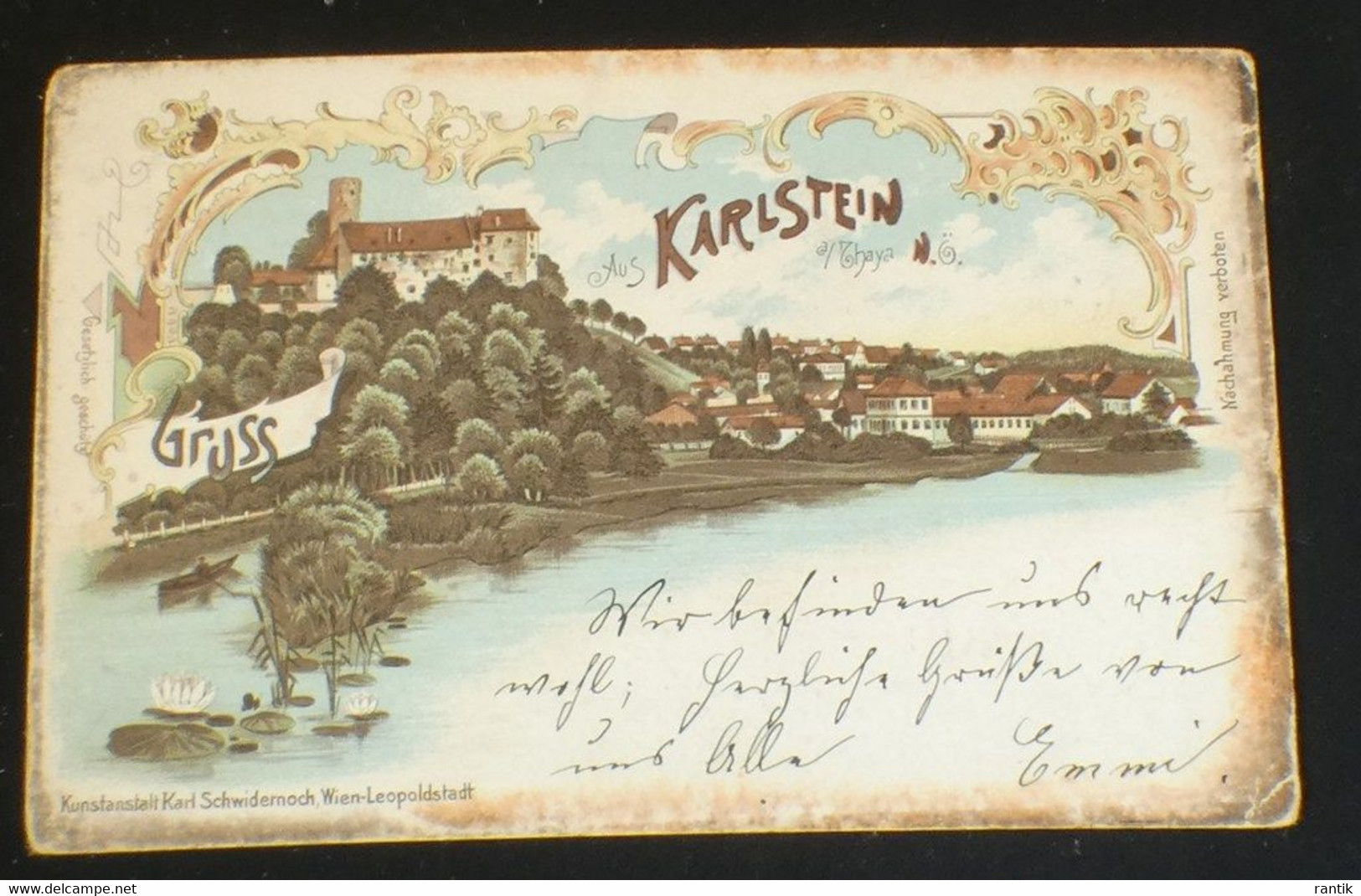 Karlstein An Der Thaya, Litho 1898 - Waidhofen An Der Thaya