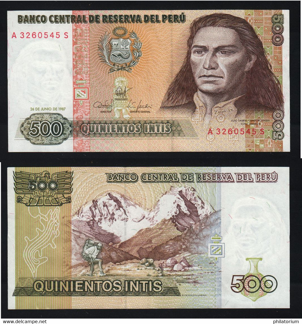 Pérou, 500 Intis, 1987, A 3260545 S, P 134 B , Usagé. - Peru