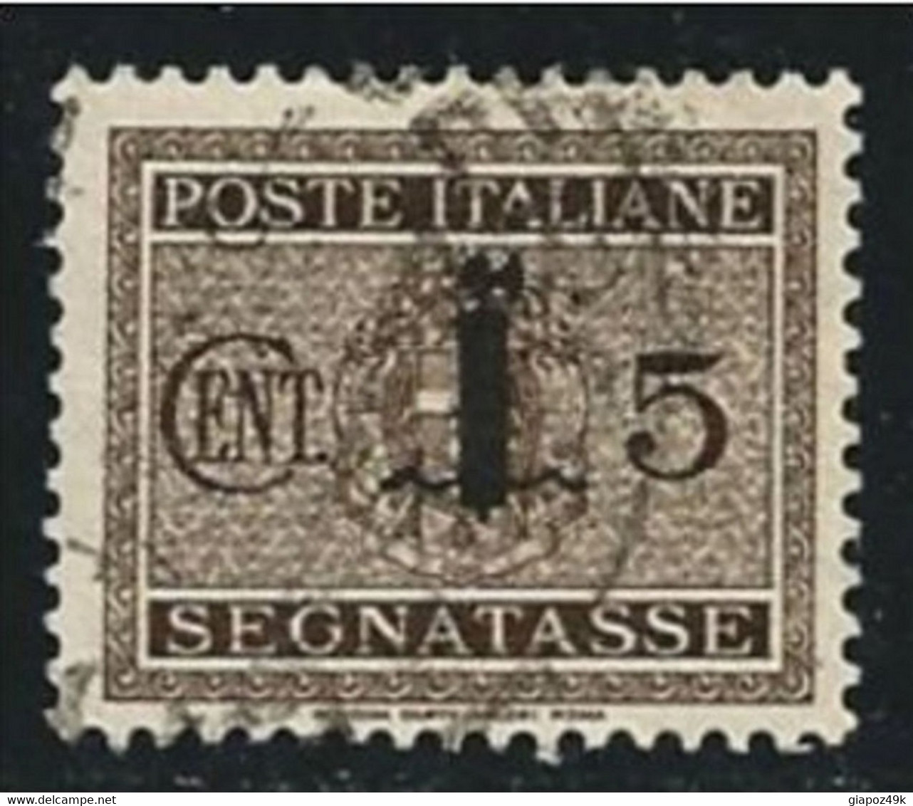 ● ITALIA - R.S.I. 1944  SEGNATASSE  N.° 60 Usato  Fil. S  Cat. ? € ️ Lotto N. 962 ️ - Segnatasse