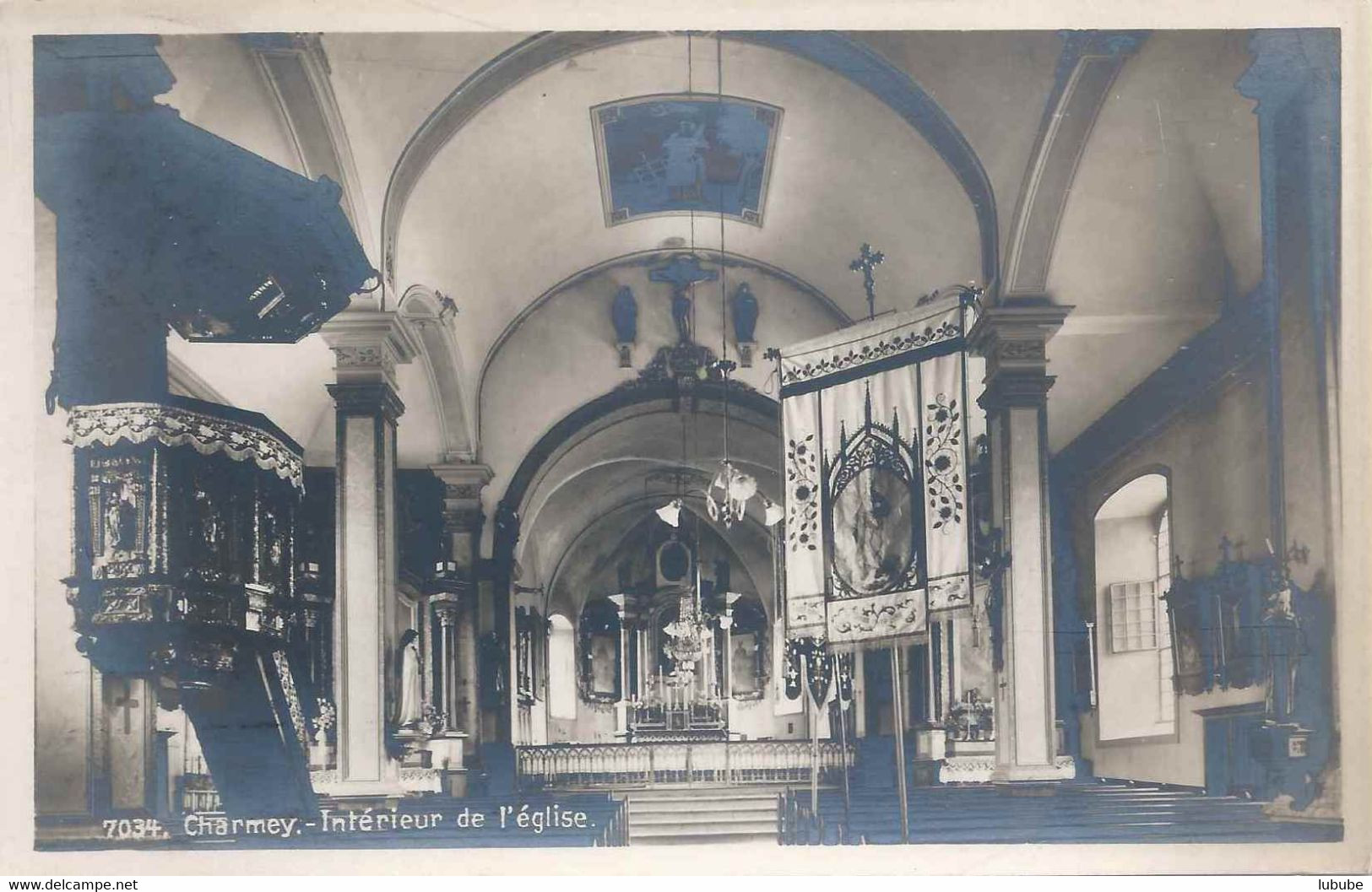 Charmey (Gruyère) - Intérieur De L'église         Ca. 1930 - Charmey