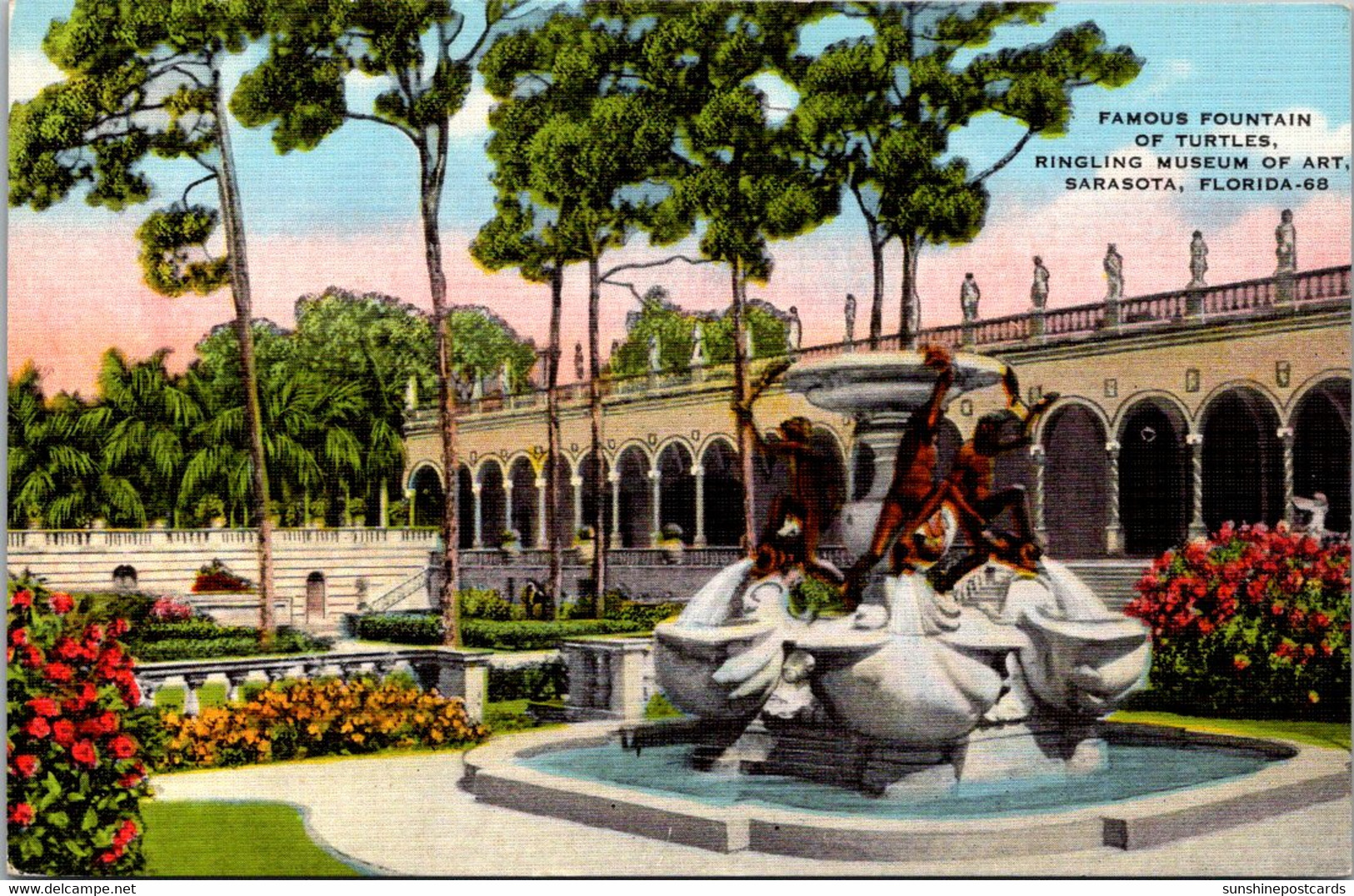 Florida Sarasota Ringling Museum Of Art Famous Fountain Of Turtles - Sarasota