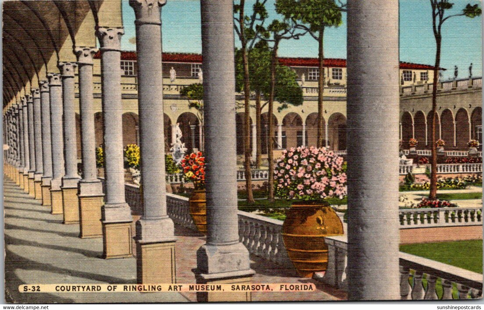 Florida Sarasota Ringling Art Museum Courtyard - Sarasota