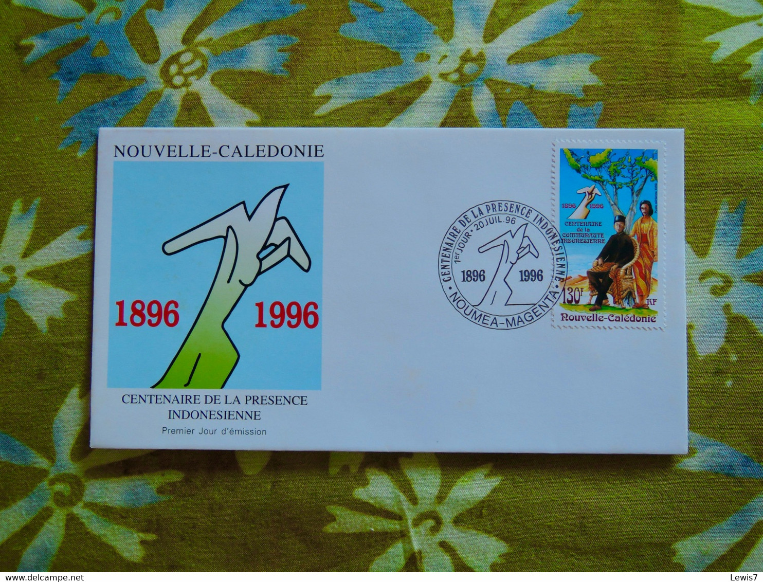 FDC - Centenaire Presence Indonésienne - New-Caledonia - Gebruikt