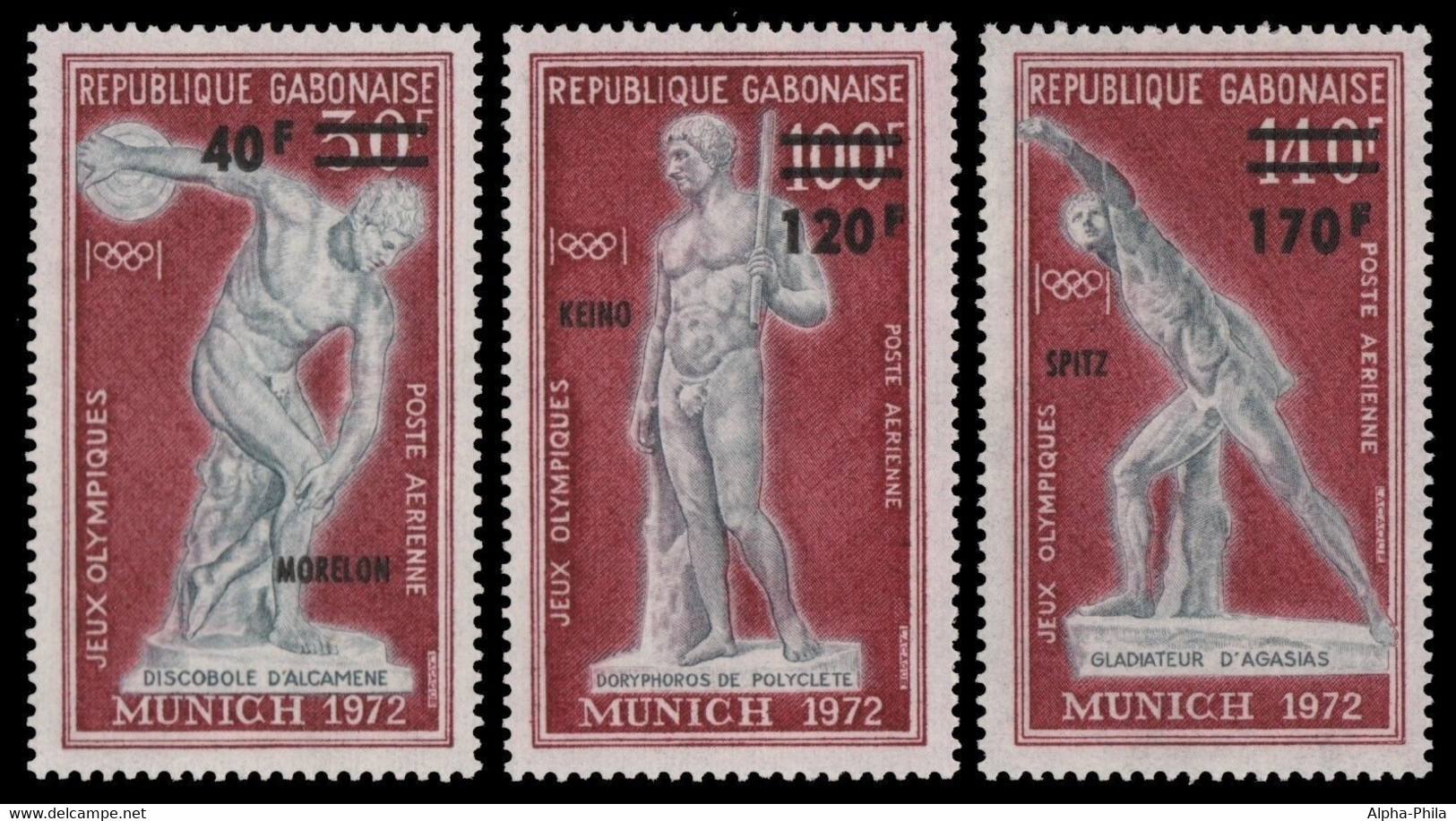 Gabun 1972 - Mi-Nr. 489-491 ** - MNH - Olympia München - Gabon
