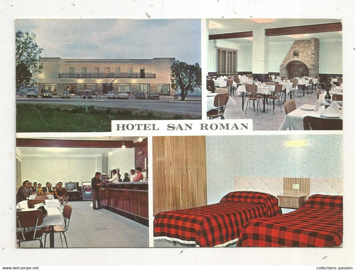 Cp, Espagne , PONZANO (Huesca) HOTEL SAN ROMAN, Multivues - Huesca