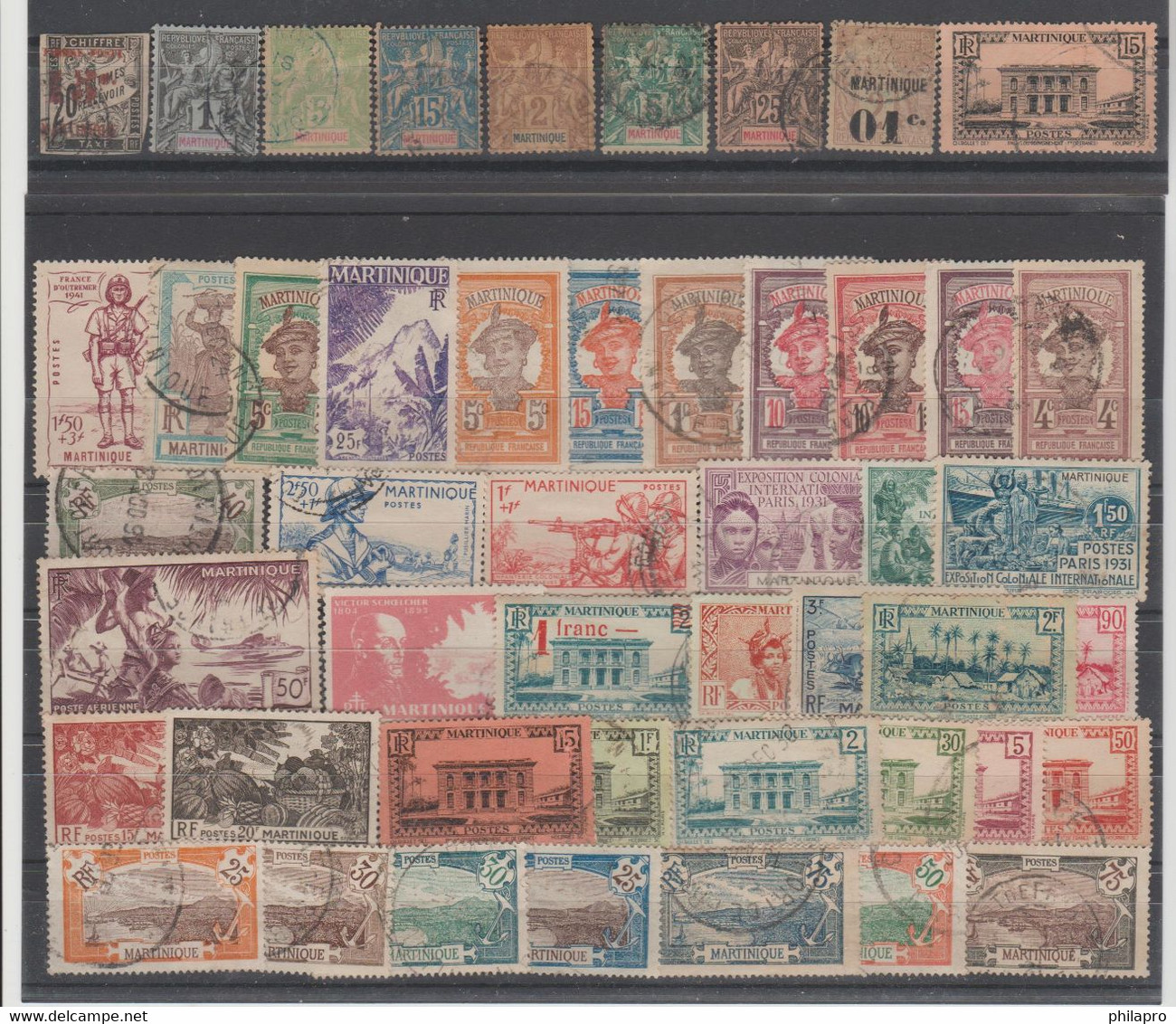 MARTINIQUE  Lot USED STAMPS  Réf  730T - Used Stamps