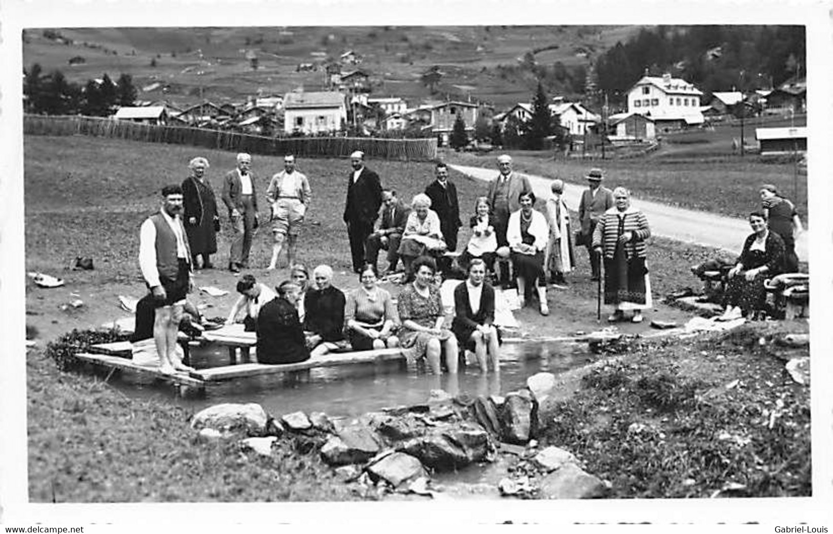 Leukerbad - Loèche Les Bains Le Bain De Pieds Fussbad - Loèche