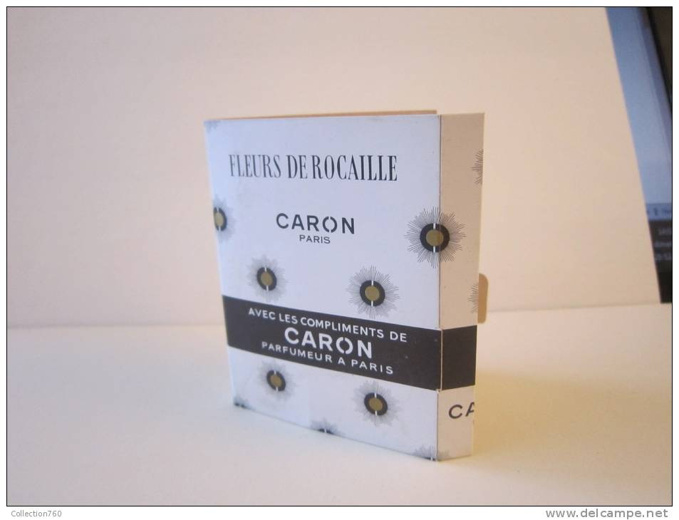 CARON - FLEURS DE ROCAILLE - Echantillon  (collector, Ne Pas Utiliser, Date Des Années 90) - Echantillons (tubes Sur Carte)