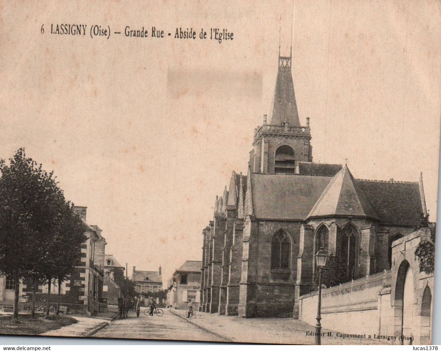 60  / LASSIGNY / GRANDE RUE / ABSIDE DE L EGLISE - Lassigny