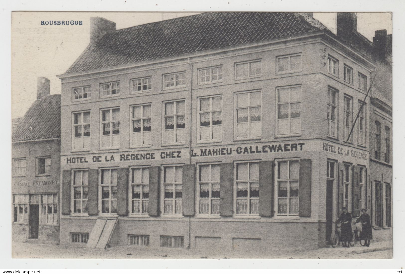 Rousbrugge  Roesbrugge  Poperinge  Hôtel De La Régence Chez L Mahieu-Callewaert Rue De Bergues - Poperinge