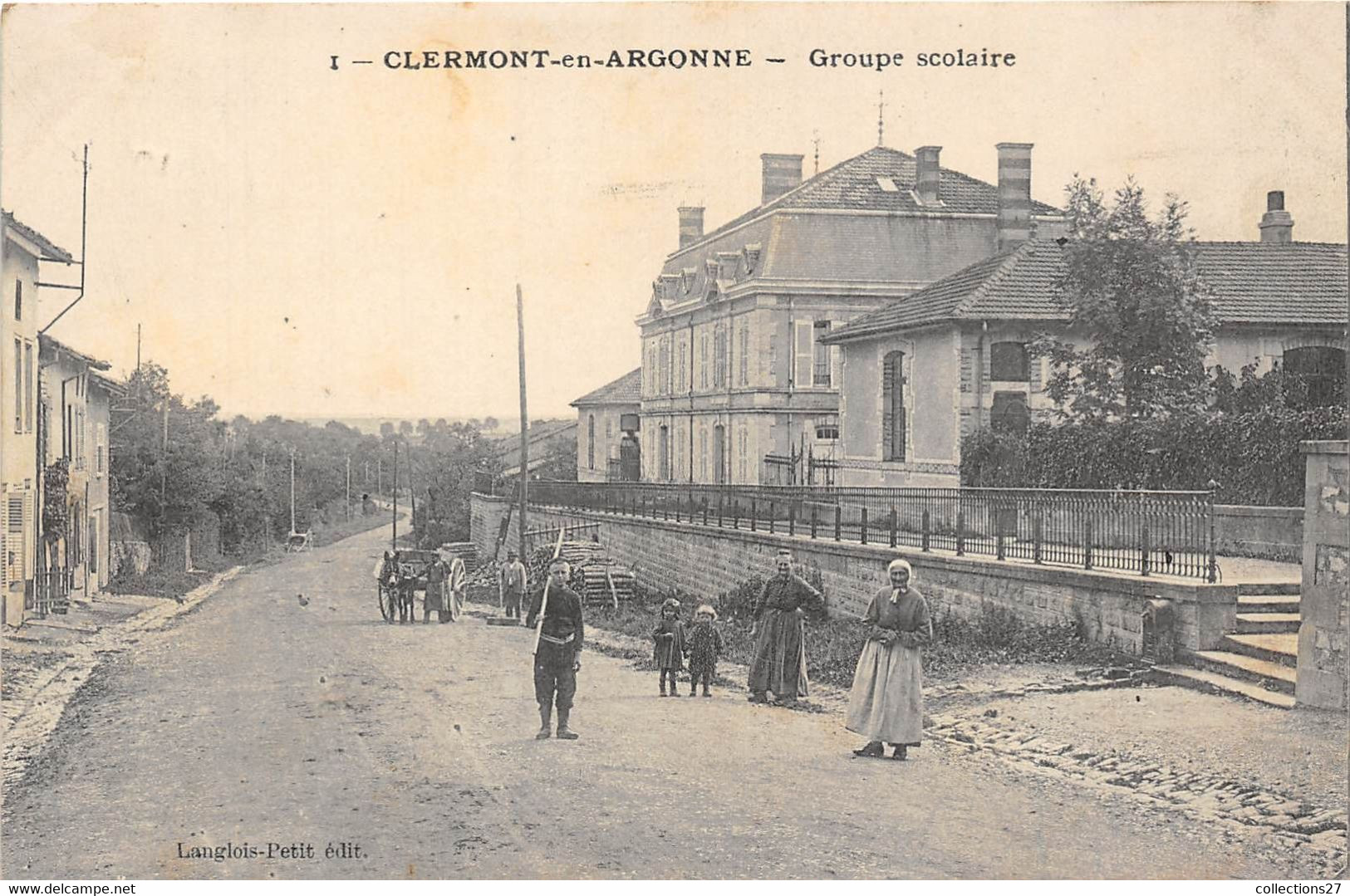 55-CLERMONT-EN-ARGONNE- GROUPE SCOLAIRE - Clermont En Argonne