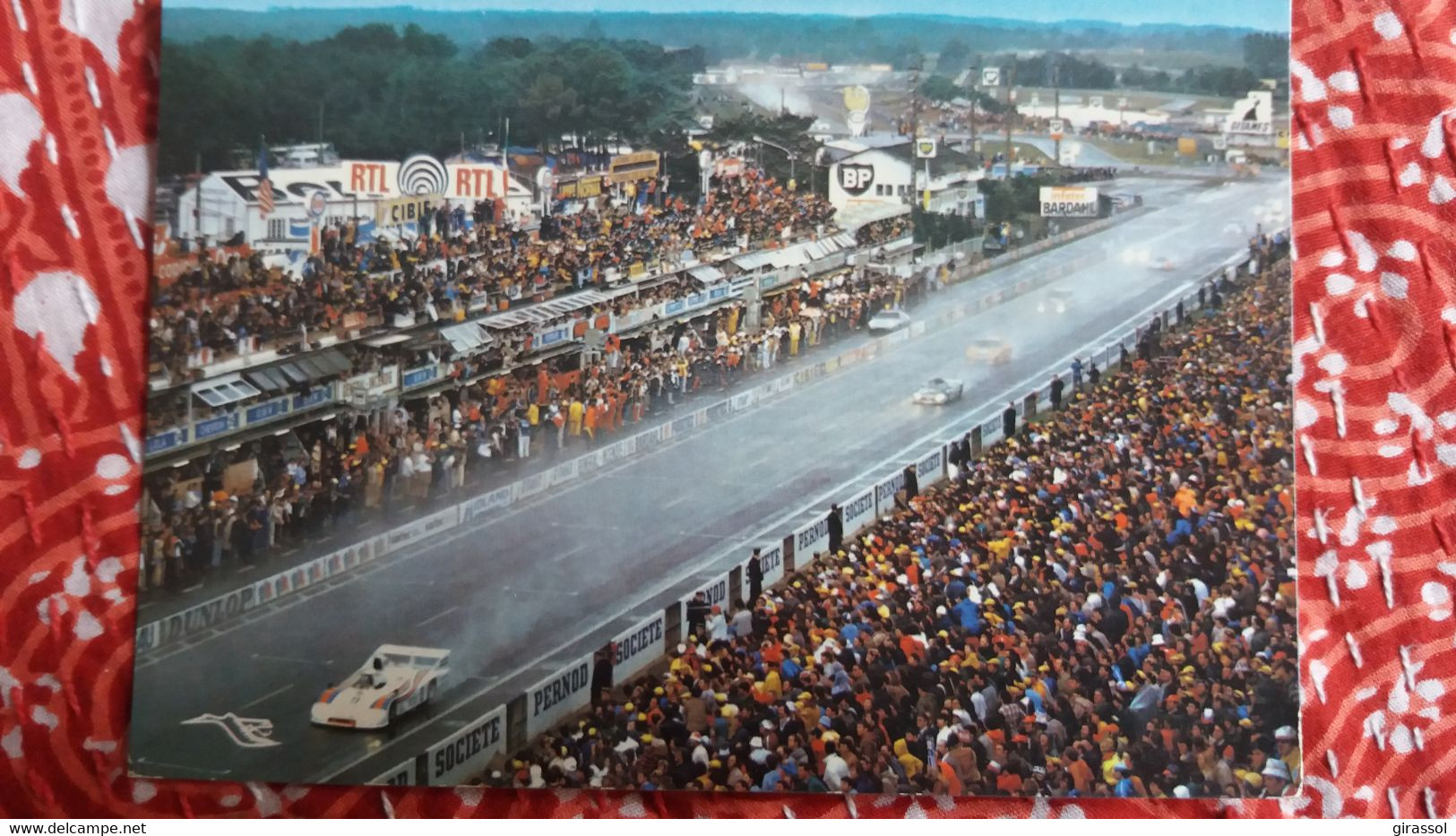 CPSM AUTOMOBILE VOITURE DE SPORT COURSE DES 24 H DU MANS ED LA CIGOGNE 1987 RTL BP - Le Mans