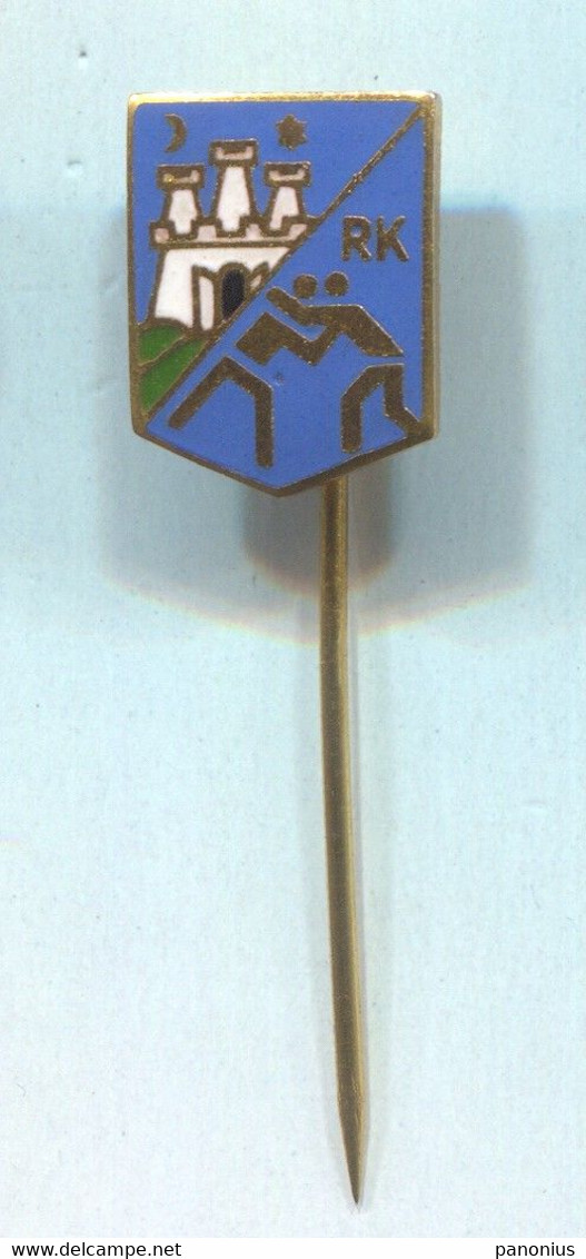 Wrestling - RK ZAGREB Croatia, Vintage Pin Badge Abzeichen, Enamel - Ringen