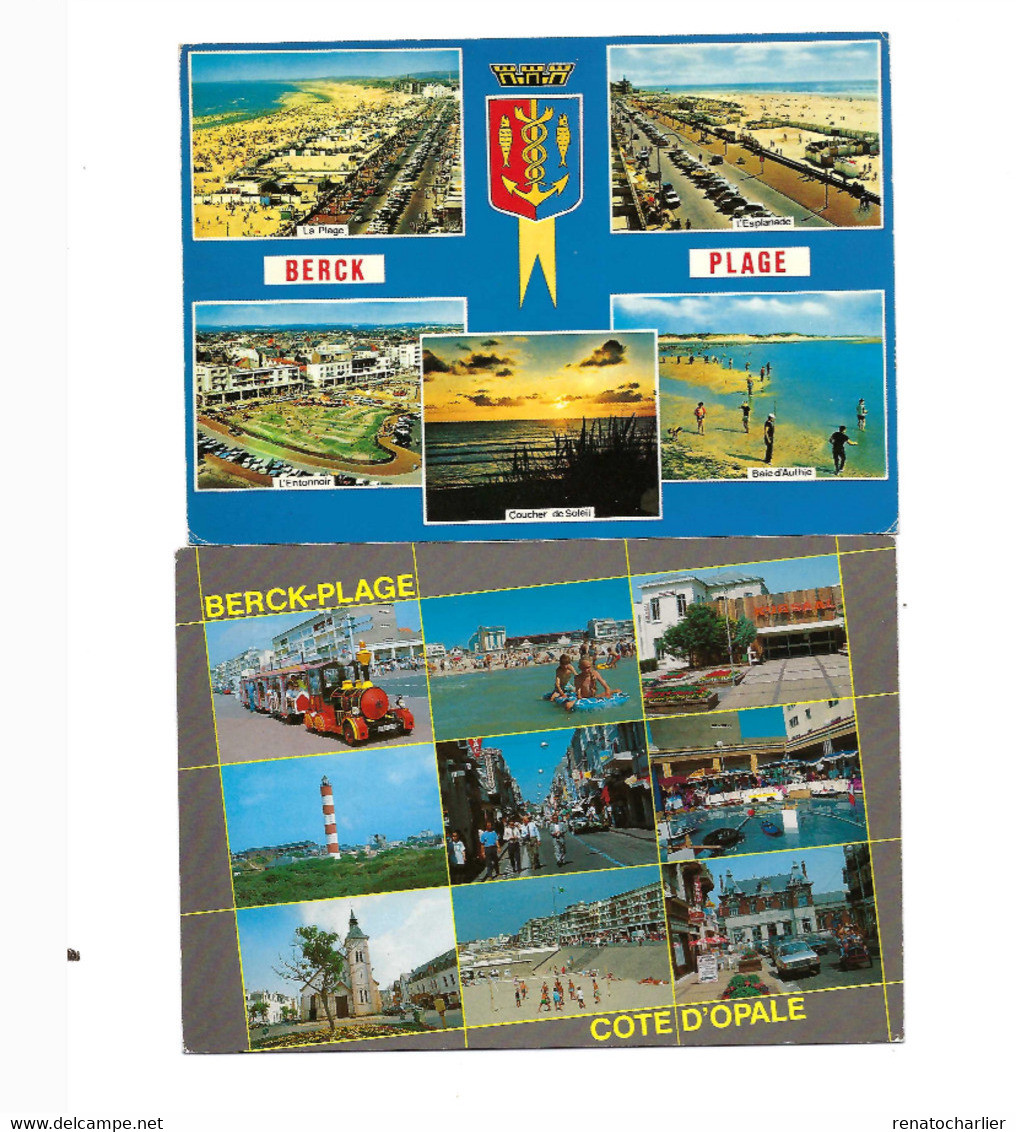 Lot de 8 Cartes postales "Berck"