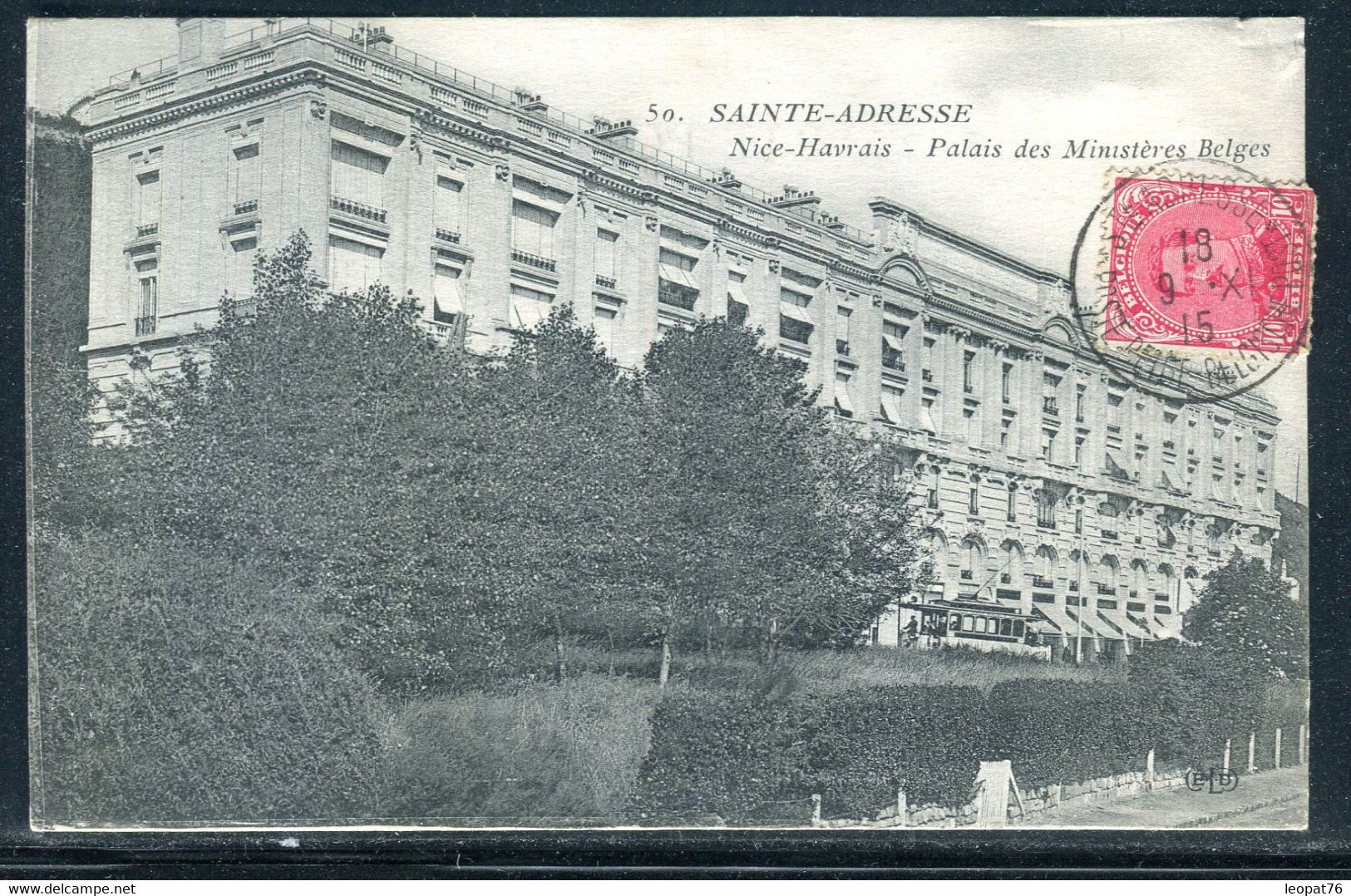 Belgique - Oblitération Ste Adresse Poste Belge Sur Carte Postale En 1915 Pour Un Soldat à Bar Le Duc - S 33 - Other & Unclassified