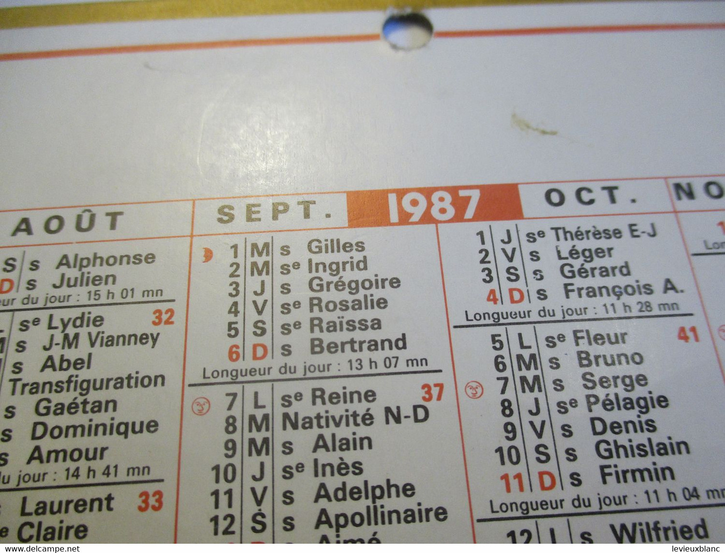 8 Petits calendriers Muraux Recto-Verso annuels /années différentes/ 1982 à 1992           CAL498
