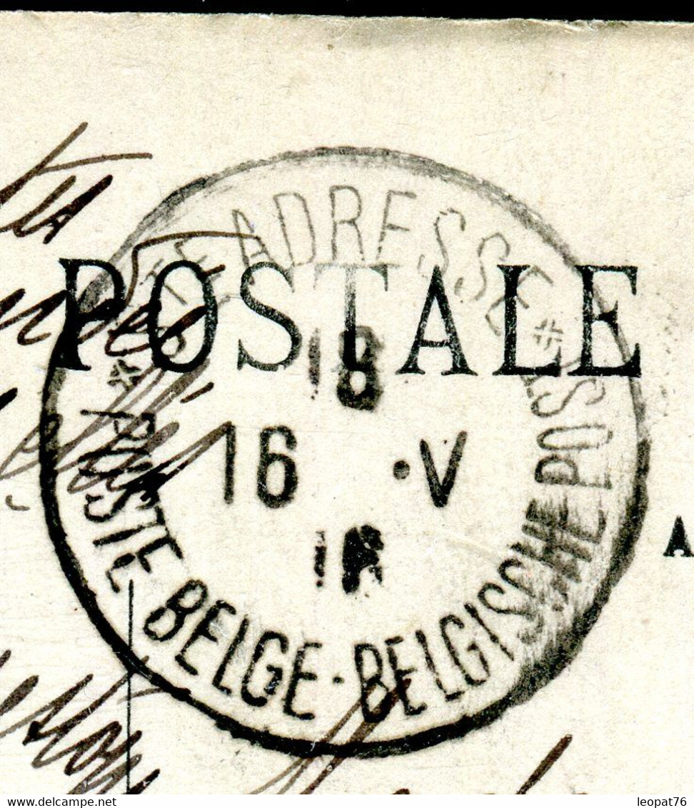 Belgique - Oblitération Ste Adresse Poste Belge Sur Carte Postale En 1916 Pour Laigle - S 42 - Otros & Sin Clasificación