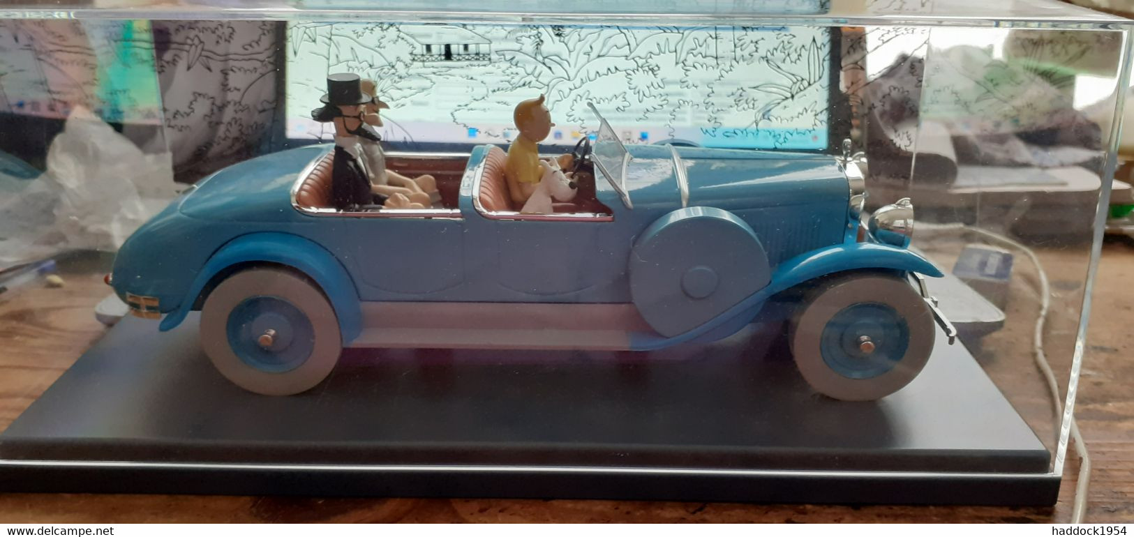 TINTIN La Voiture Du Docteur FINNEY Les Cigares Des Pharaons HERGE Moulinsart - Beelden - Metaal