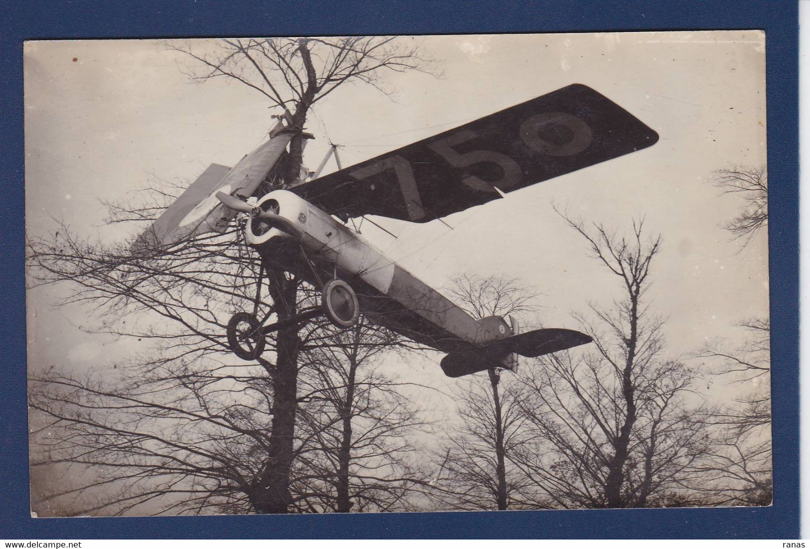 CPA Aviation Accident Carte Photo Non Circulé - Accidents