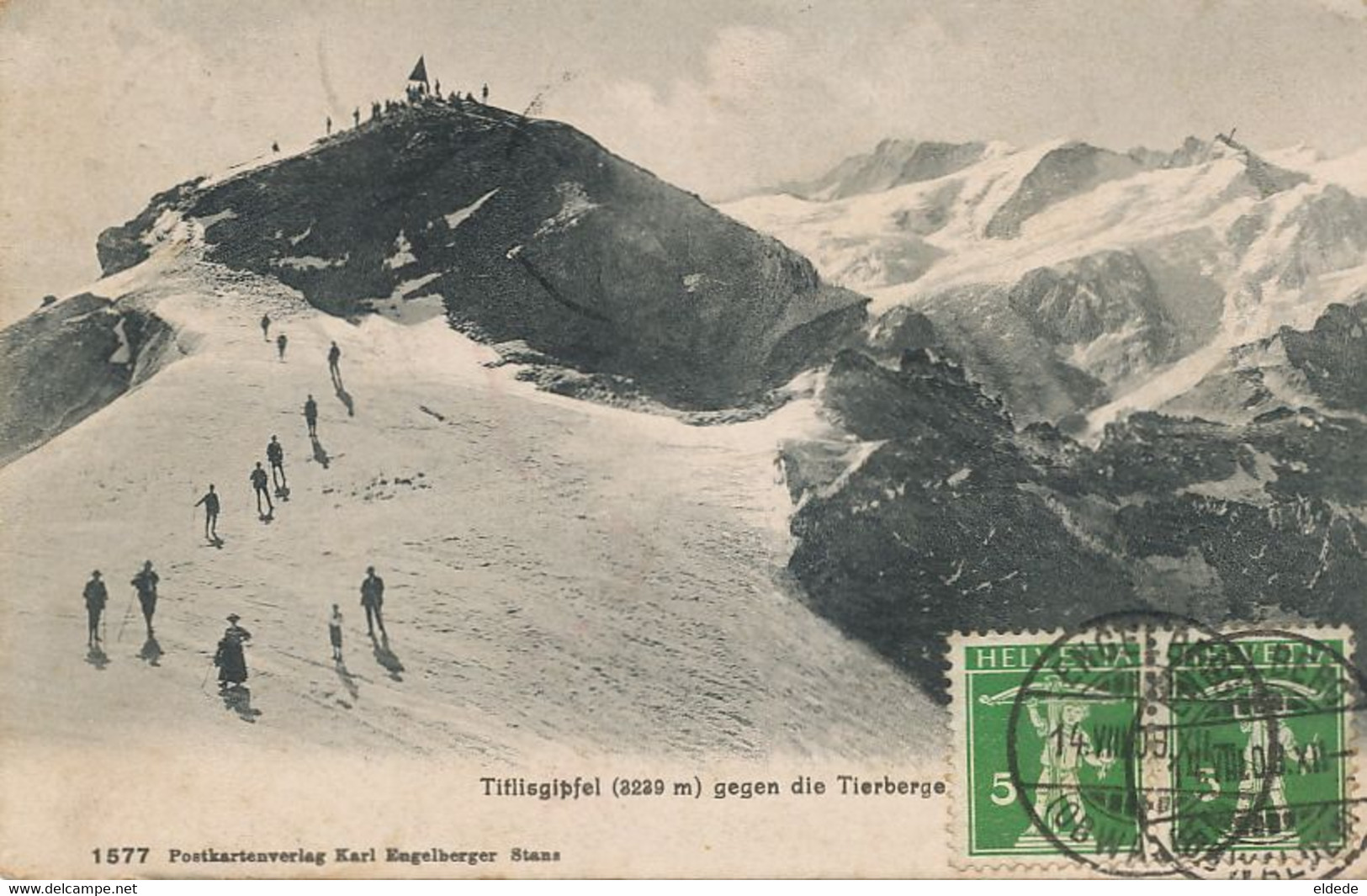 Tiflisgipfel Ski . P. Used Engelberg Karl Engelberger Stans To Tangiers Tanger Maroc - Enge
