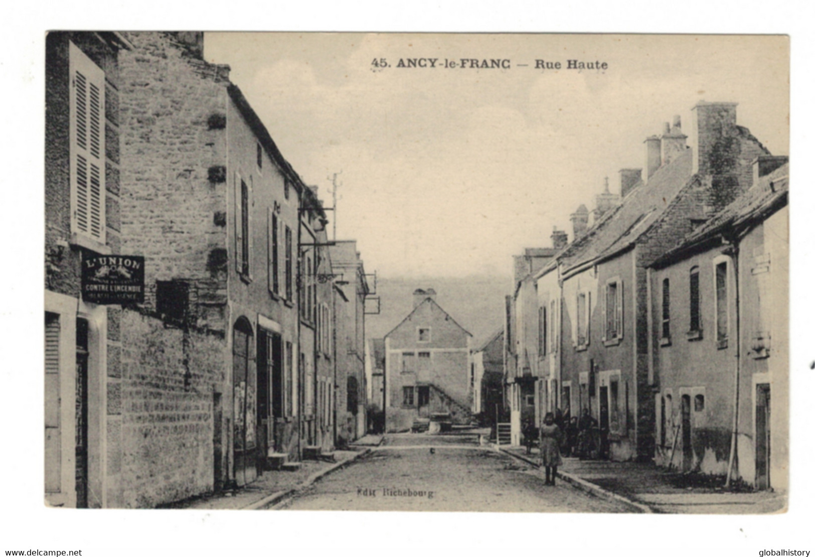 DH1092 - Dep.89 - ANCY Le FRANC - RUE HAUTE - L' UNION, CONTRE L' INCINDIE - Ancy Le Franc