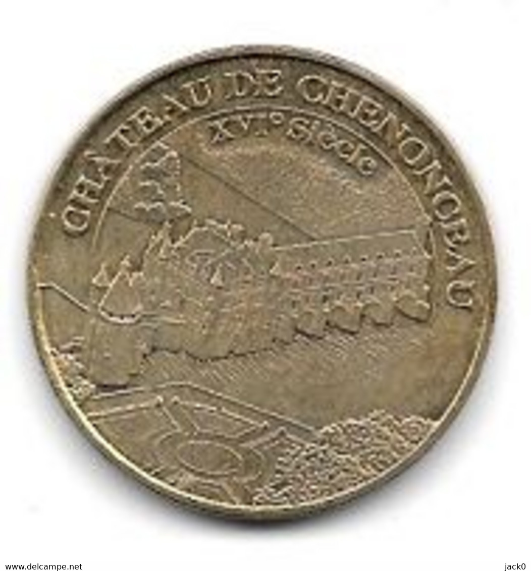 Médaille Touristique  Monnaie  De  Paris  2018, Ville, CHATEAU  DE  CHENONCEAU  XVI è  Siècle  ( 37 ) - 2018