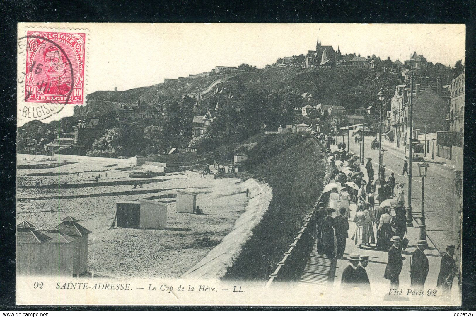Belgique - Oblitération Ste Adresse Poste Belge Sur Carte Postale En 1917 Pour Asnières - S 56 - Altri & Non Classificati